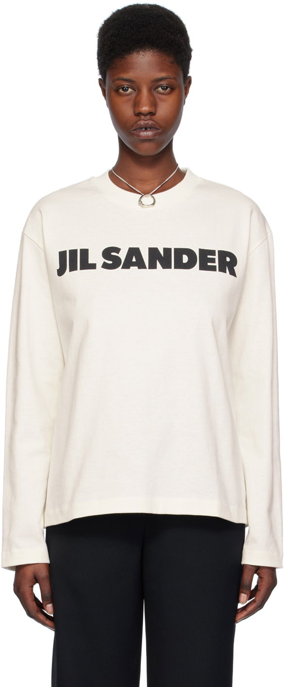 T-shirt Jil Sander Crewneck T-Shirt Hvid | J02GC0107_J45148