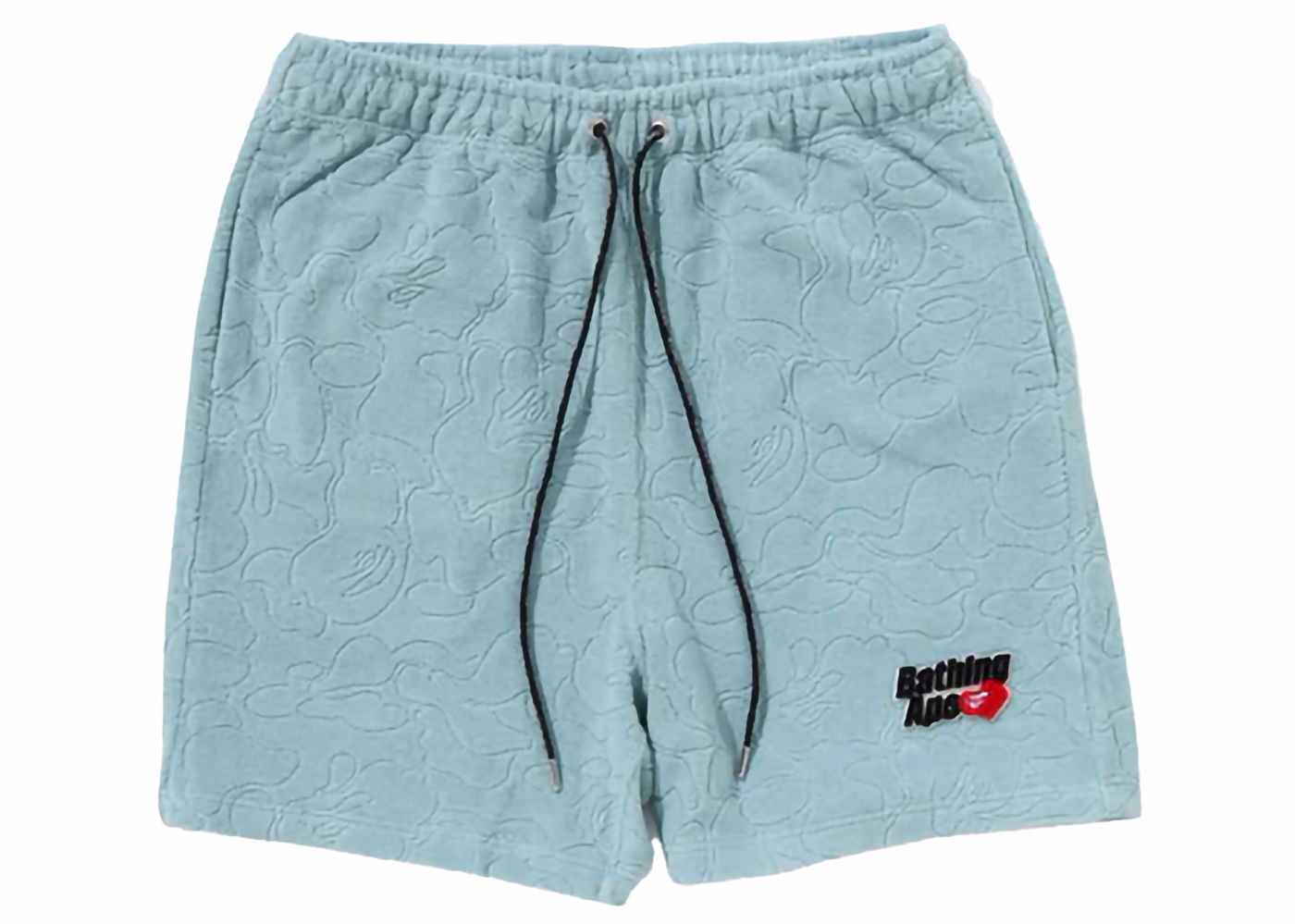 Shorts BAPE BAPE Line Camo Terry Towel Shorts Sax Turkis | 1K30-153-310, 0