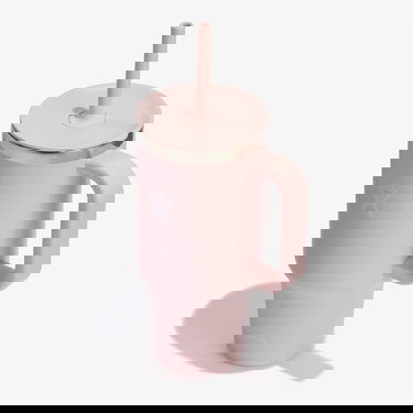 Drikkeflaske Hydro Flask 946ml Travel Tumbler with Handle and Straw Trillium Universal Lyserød | TT32PSC678, 3