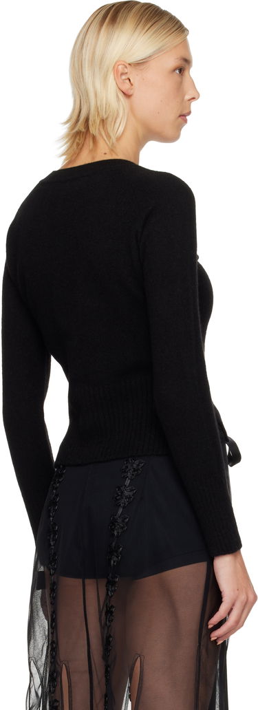 Sweater Simone Rocha Simone Rocha Embellished Cashmere Cardigan Sort | COMK3B 0667, 2