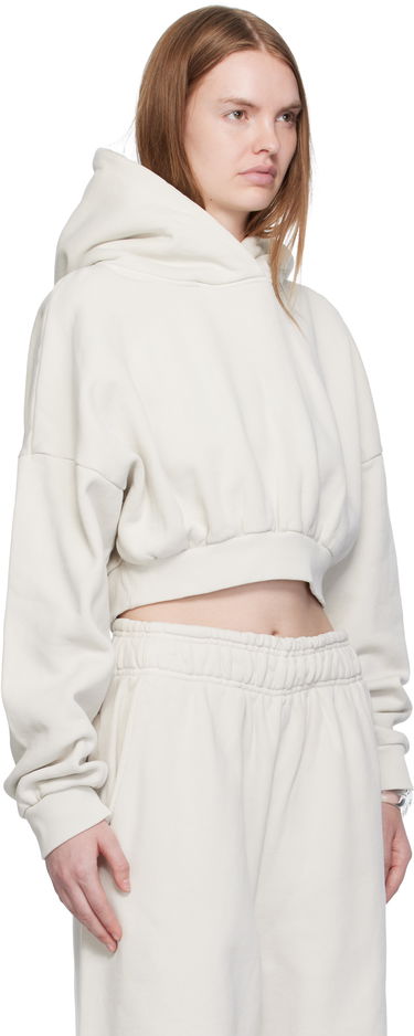 Sweatshirt Entire Studios Entire Studios Cropped Heavy Hoodie Beige | ES2392RI, 1