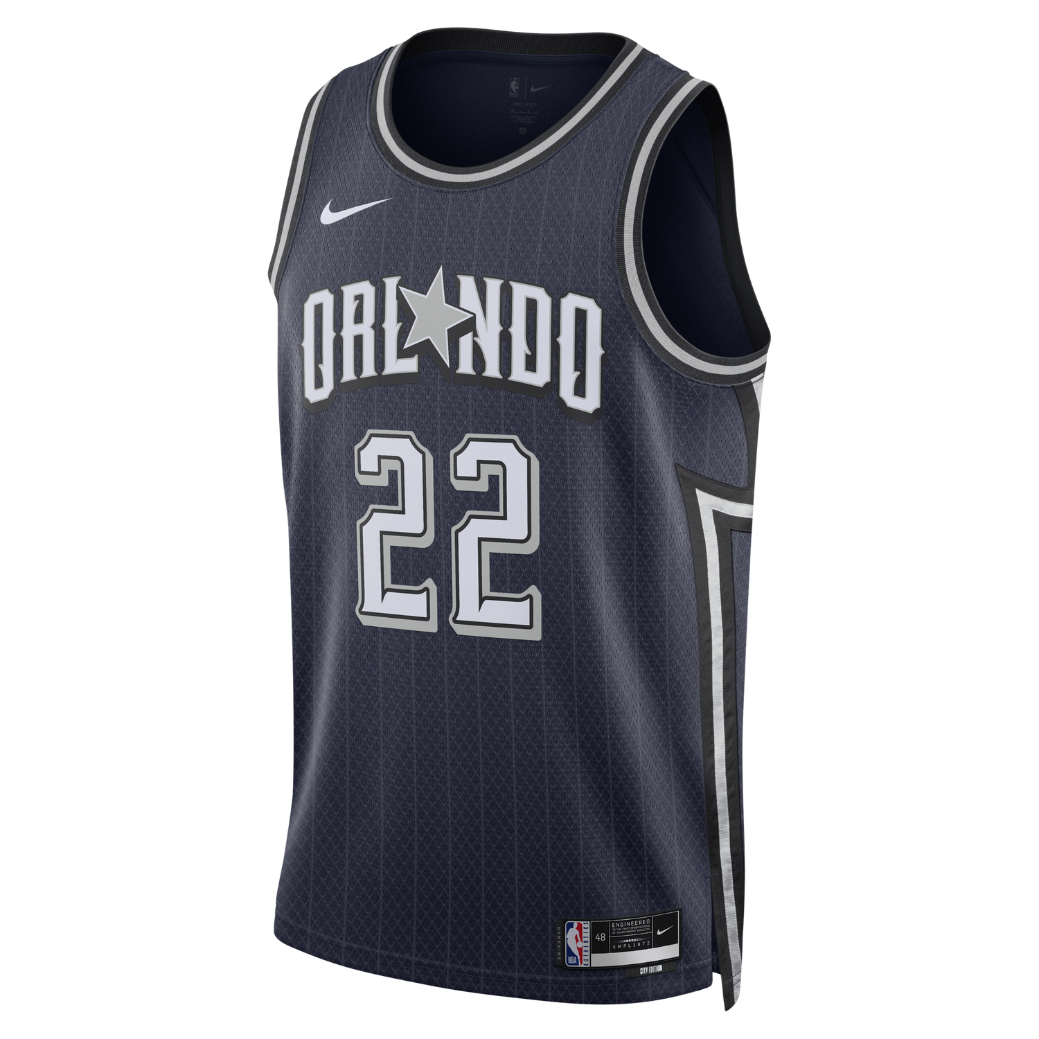 Jersey Nike Dri-FIT NBA Swingman Franz Wagner Orlando Magic City Edition 2023/24 Jersey Mørkeblå | DX8514-422, 0