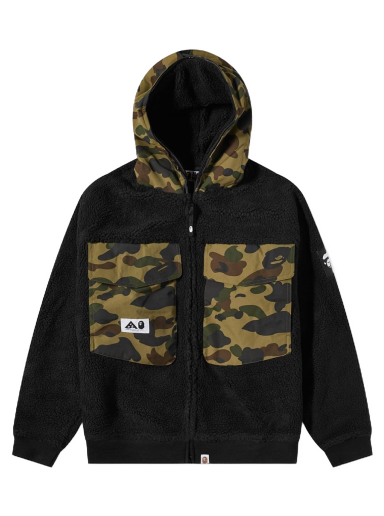 Jakke BAPE Big Pocket Relaxed Fit Boa Jacket Sort | 001LJI801004M-BLK