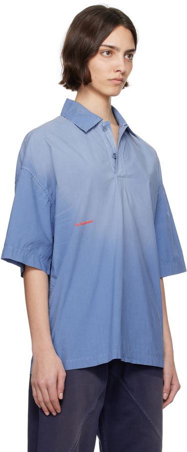 Polo skjorte JW Anderson JW Anderson Oversized Logo Polo Blå | SH0358-PG1764, 4
