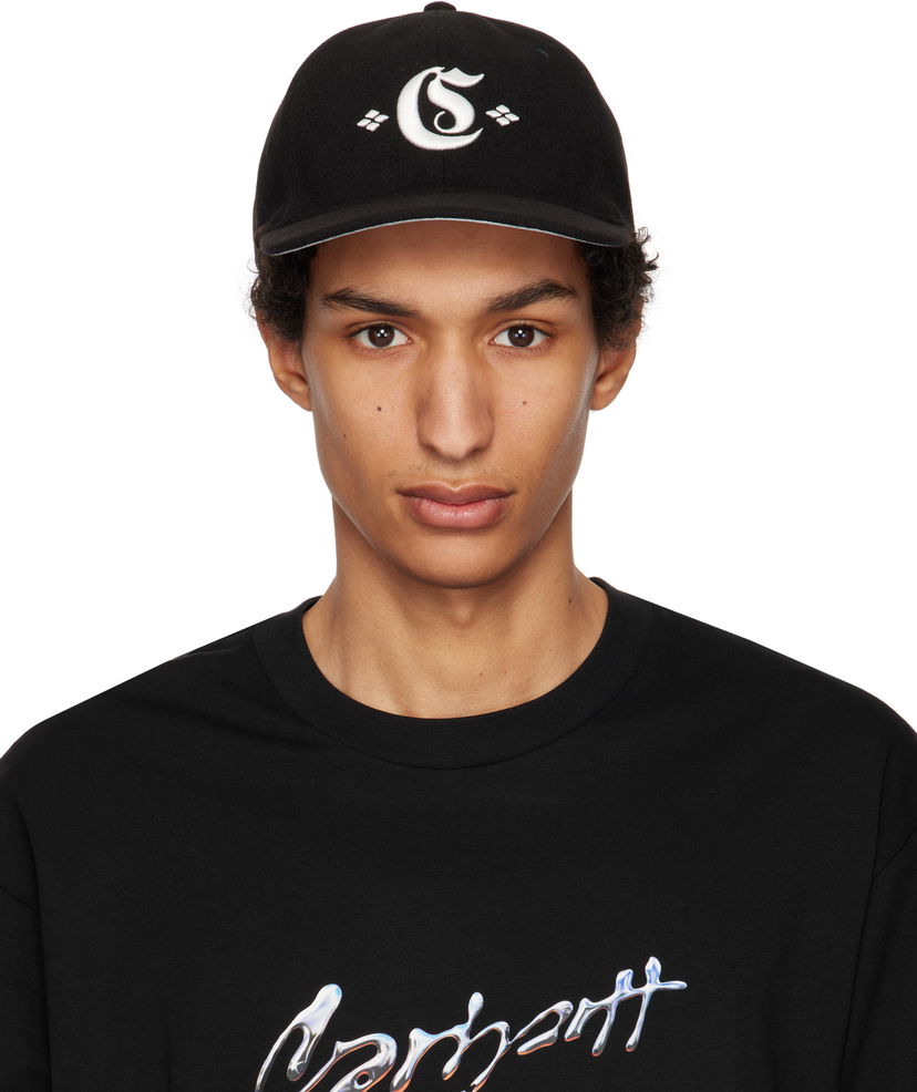 Kasket Carhartt WIP Greatest Hits Logo Cap Sort | I034360
