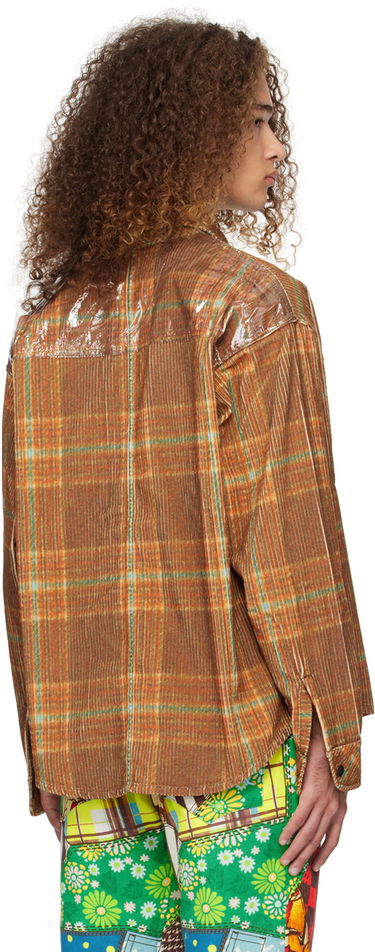 Skjorte ERL ERL Plaid Shirt Brun | ERL07B010, 2
