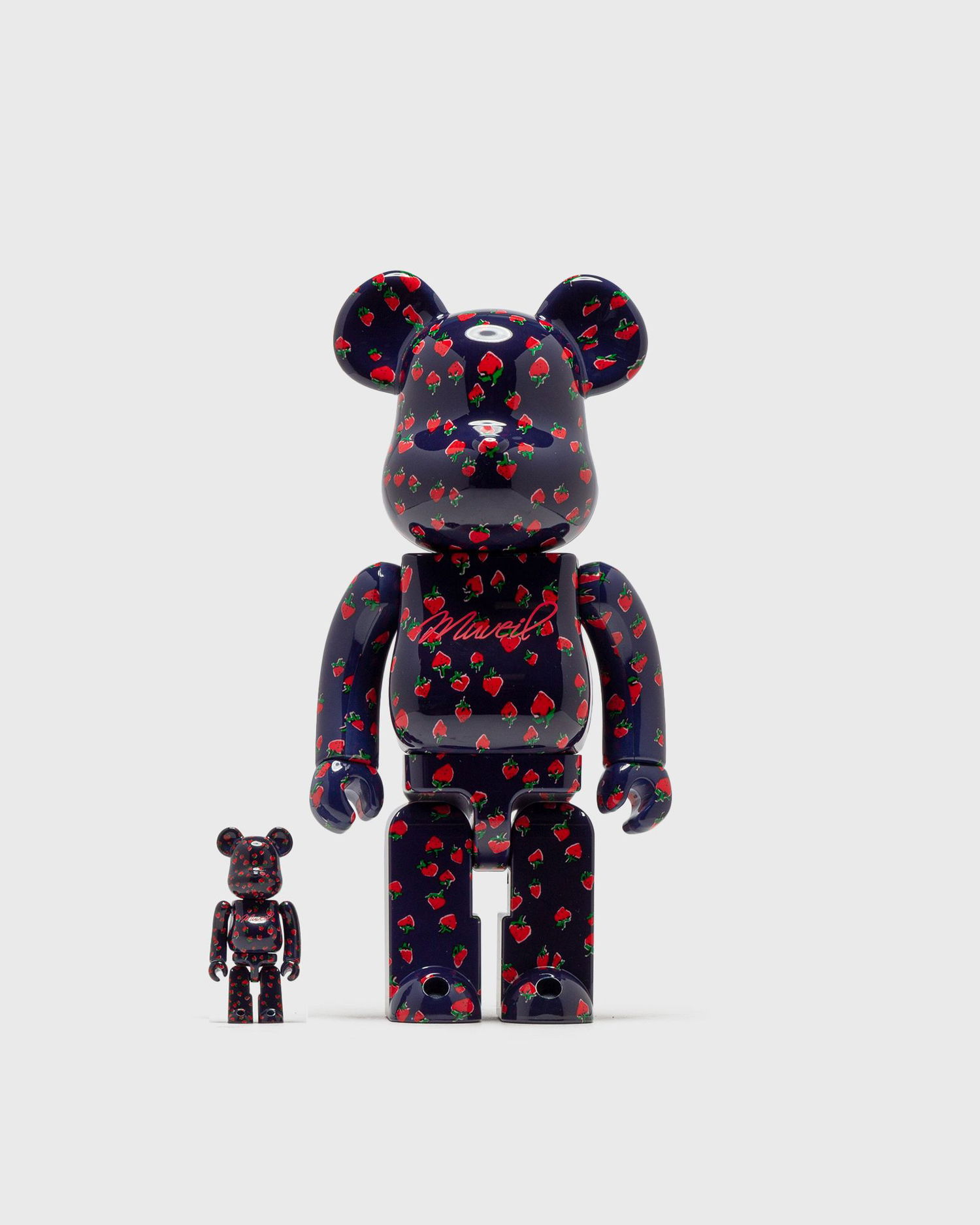 Collectible Medicom Toy MUVEIL STRAWBERRY 100% & 400% BE@RBRICK Set Flerfarvet | MED1191, 0