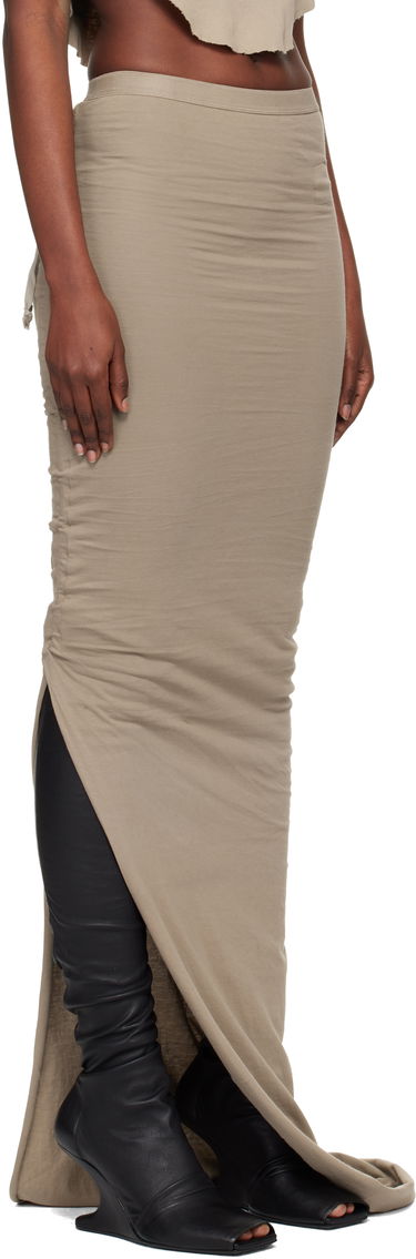 Nederdel Rick Owens Rick Owens DRKSHDW Concordians Soft Edfu Maxi Skirt Beige | DS02E7337 RN, 1