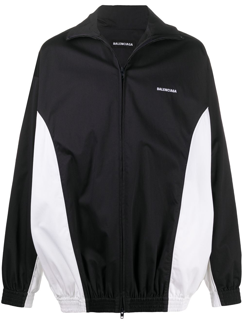 Vindjakke Balenciaga Logo Zip Up Windbreaker Jacket Sort | 622301TBP018065, 0