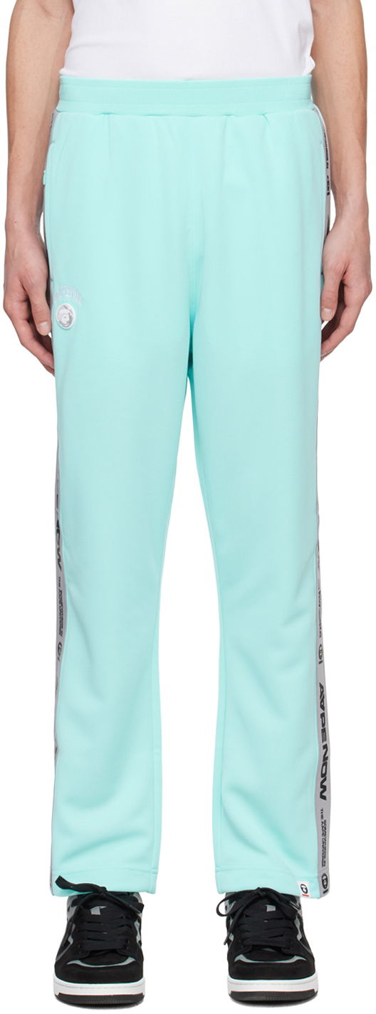 Joggingbukser AAPE by A Bathing Ape AAPE by A Bathing Ape Stripe Sweatpants Turkis | AAPPTMA672XXMBLR