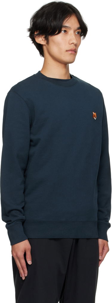 Sweatshirt MAISON KITSUNÉ Maison Kitsuné Fox Head Patch Regular Sweatshirt Grå | PM00303KM0340, 4