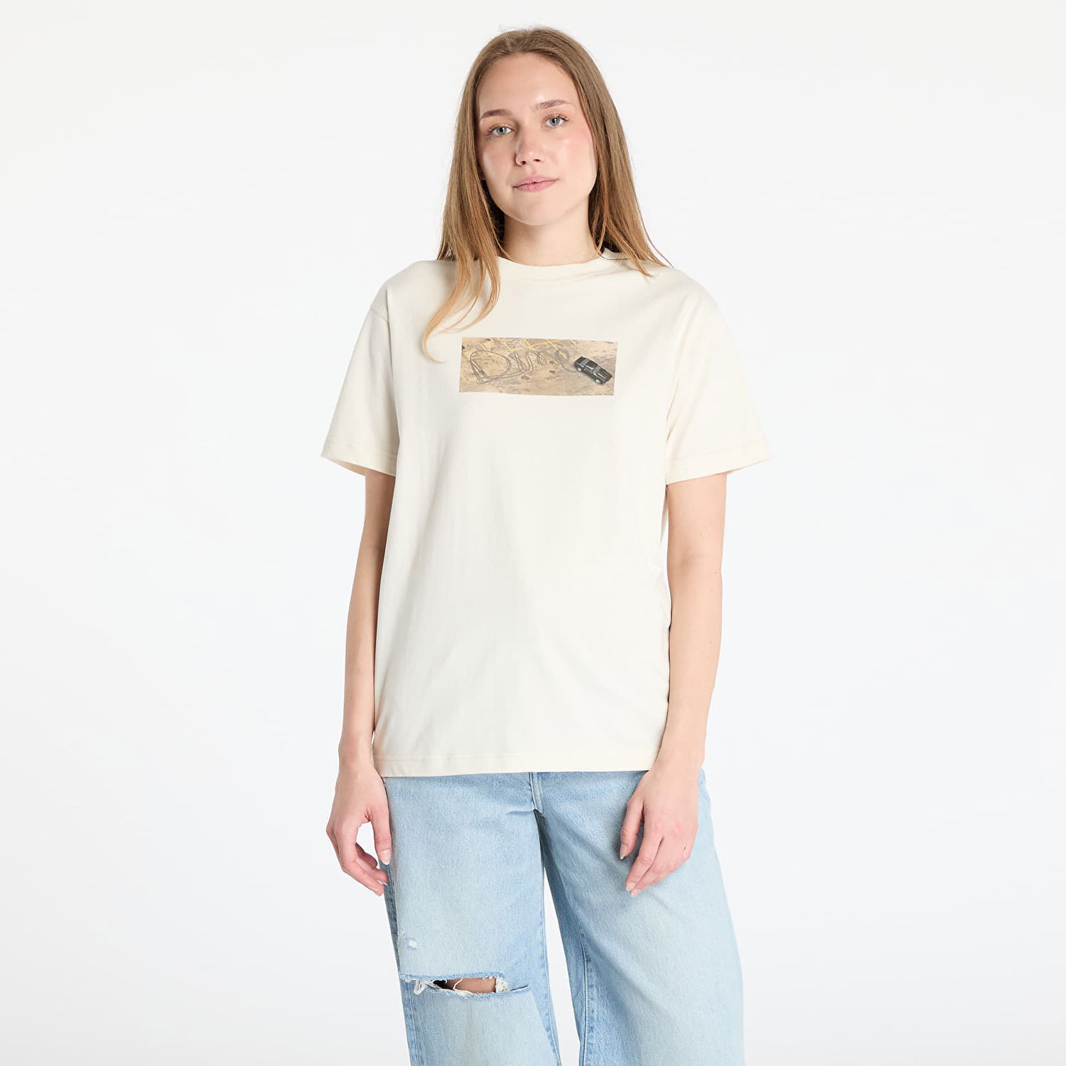 T-shirt Dime DIME Skid T-Shirt Beige | DIME2SP2550NAT, 1