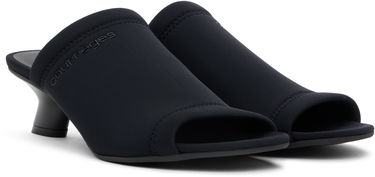 Sneakers og sko Courrèges Courrèges Wet Scuba Heeled Mules Sort | 125SSD029NE0006, 3