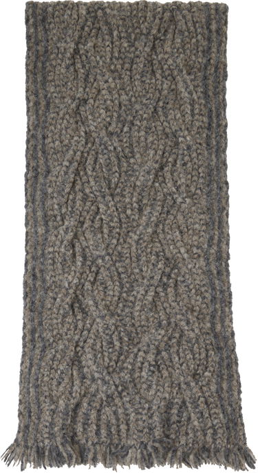 Tørklæde Eckhaus Latta Eckhaus Latta Plait Knit Scarf Brun | 8111-EL-PS25-S - STONE, 1