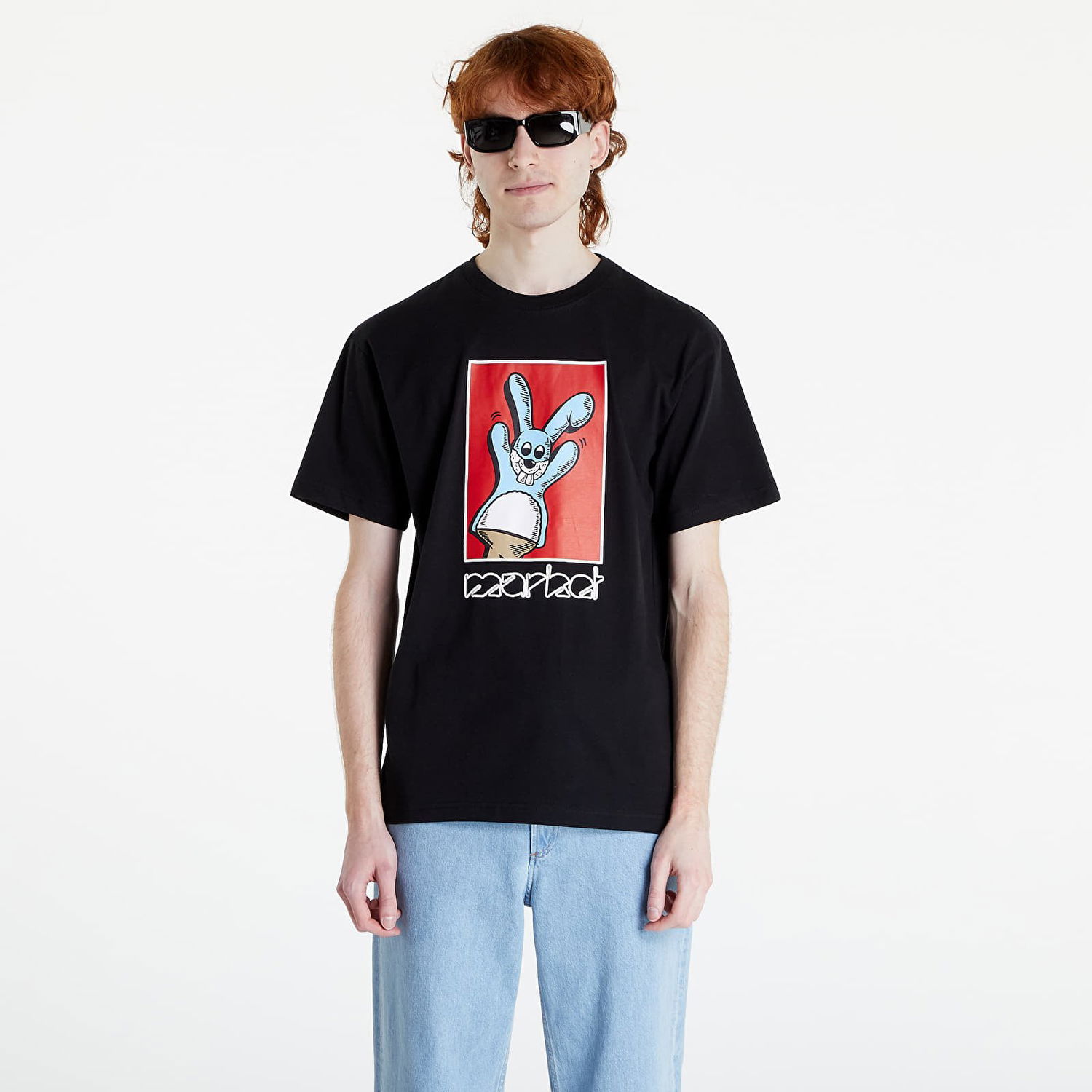 T-shirt MARKET Bunny Puppet Puff T-Shirt Sort | 399000987 0001, 0