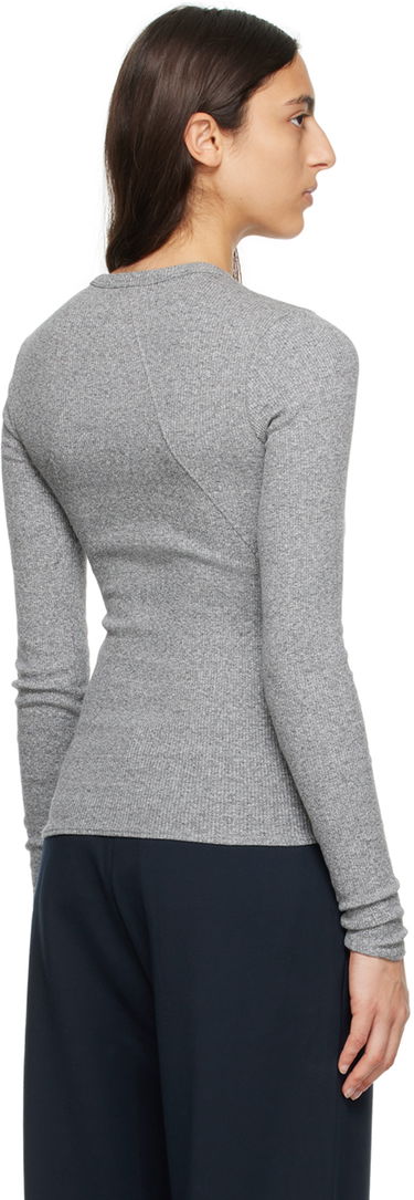 Sweater rag & bone Essential Long Sleeve T-Shirt Grå | WCC22FT014ER14, 2