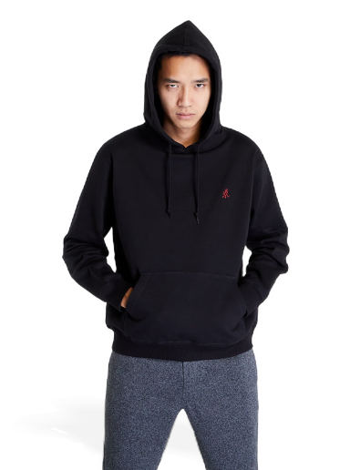 Sweatshirt GRAMICCI One Point Hooded Sweatshirt Sort | G303-FT Black