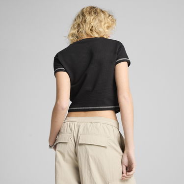 Crop top Puma DARE TO Textured Baby Tee Sort | 629806_01, 1