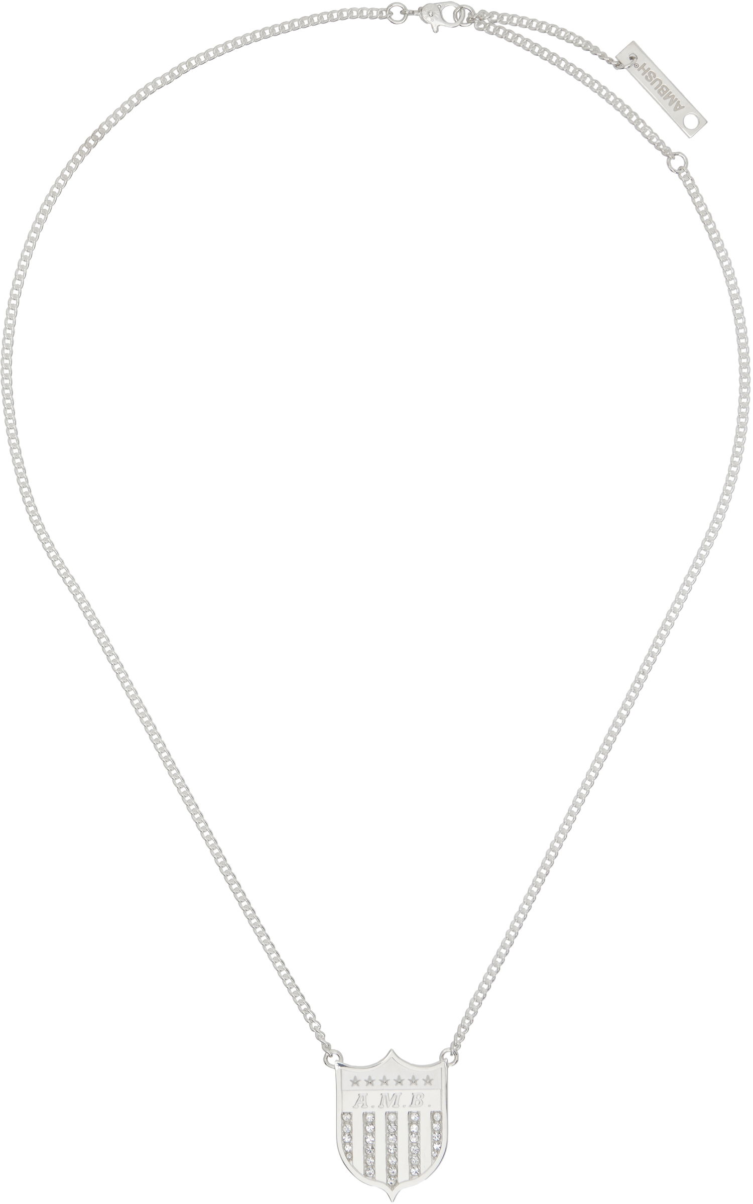 Halskæde Ambush AMBUSH Varsity Shield Charm Necklace Metalisk | BMOB00JF24SIL0017200, 0
