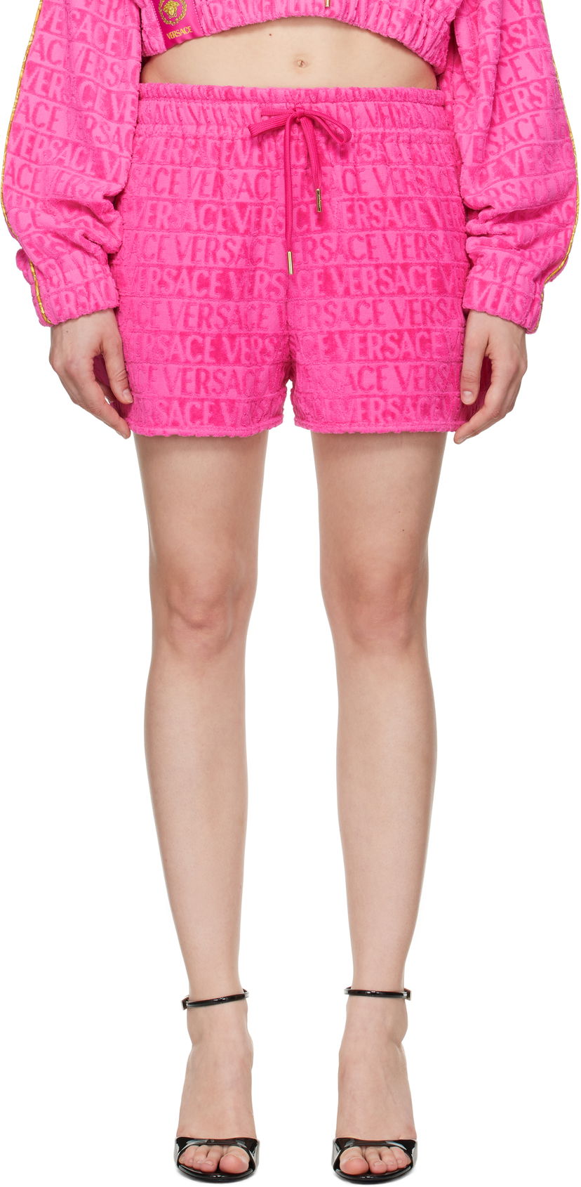 Shorts Versace Versace 'I Heart Baroque' Shorts Lyserød | 1020145_1A14584