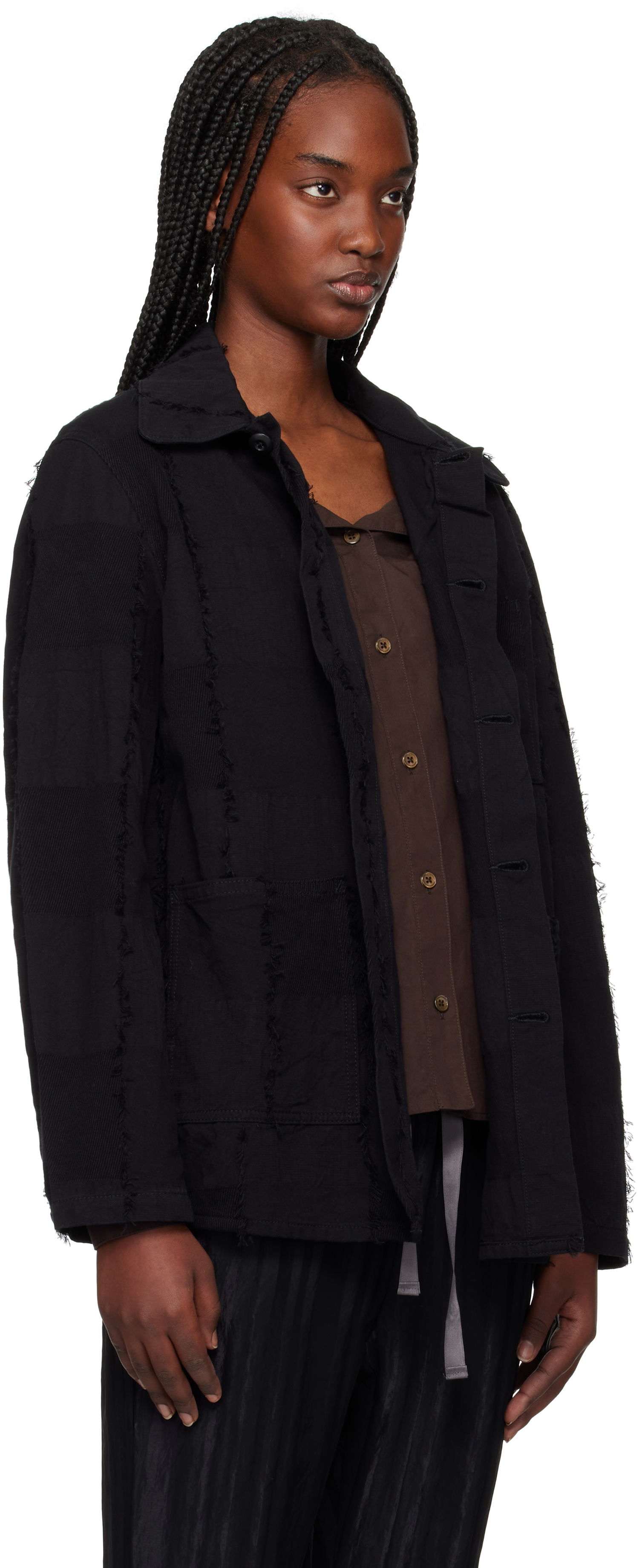 Jakke Needles Needles Coverall Ripstop Cut Jacquard Jacket Sort | QV188, 1