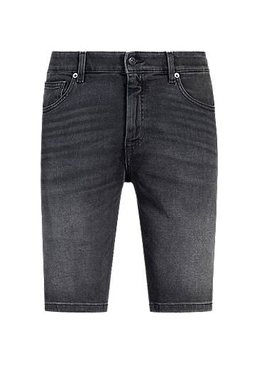Jeans BOSS Delaware Slim-Fit Comfort-Stretch Denim Shorts Grå | 50540271