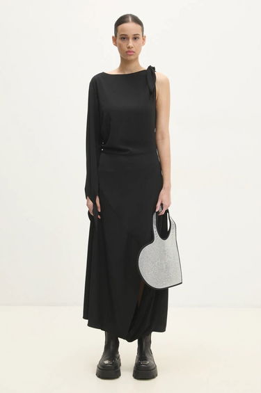 Kjole Samsoe Samsoe Samsoe Samsoe One-Sleeve Maxi Dress Sort | F24400148, 5