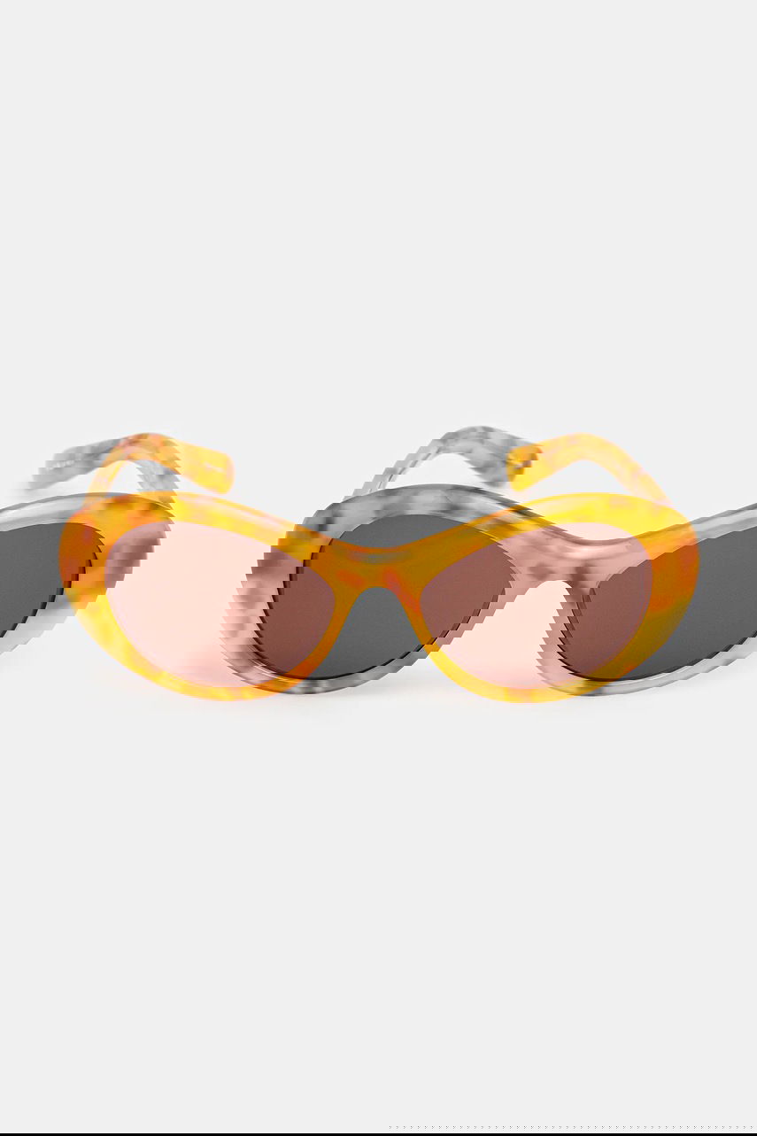 Solbriller Jacquemus Jacquemus ROND Sunglasses Gul | JAC107C5SUN, 1