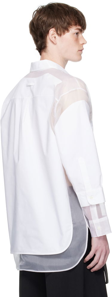 Skjorte Jean Paul Gaultier Jean Paul Gaultier 'The Petit Grand' Double Layered Shirt Hvid | 25/03-U-ST035-C075-01, 2
