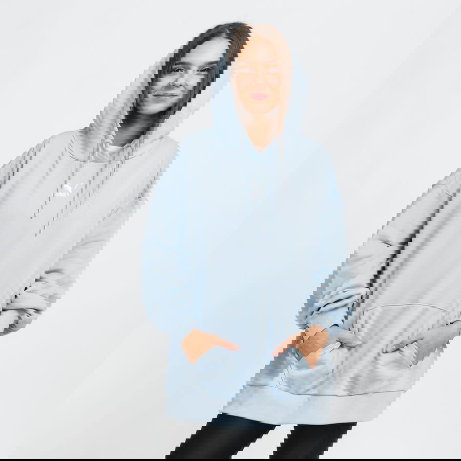 Sweatshirt Puma Classic Oversized Hoodie Blå | 530412 61, 0