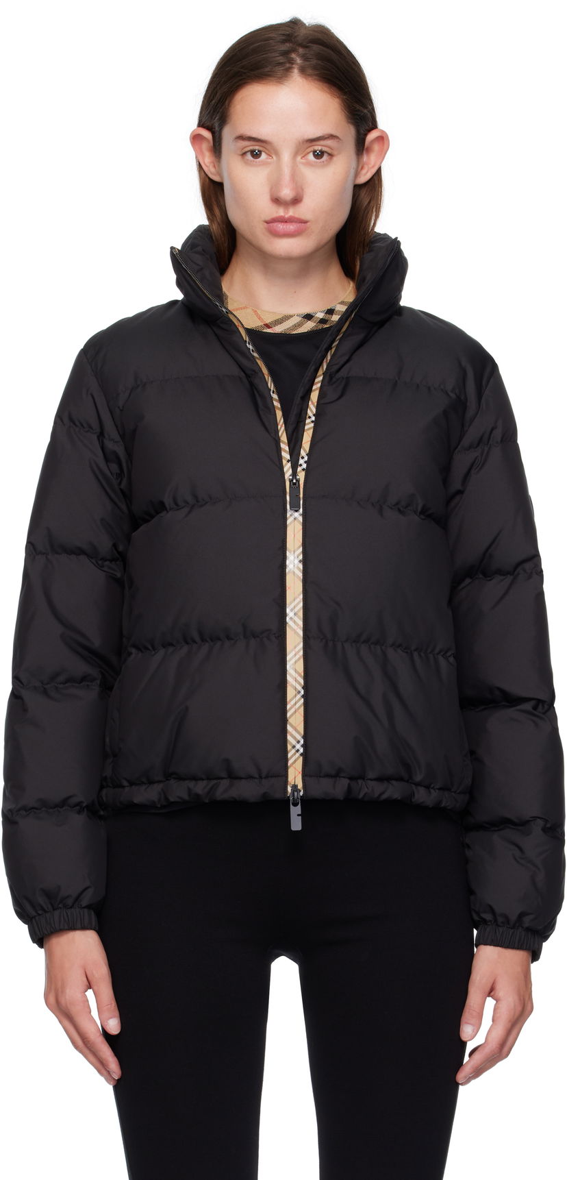 Puffer jakke Burberry Ambleside Down Puffer Jacket Sort | 8113822