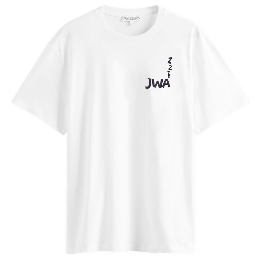T-shirt JW Anderson Back Print T-Shirt in White, Size Large Hvid | JT0285-PG1510-001