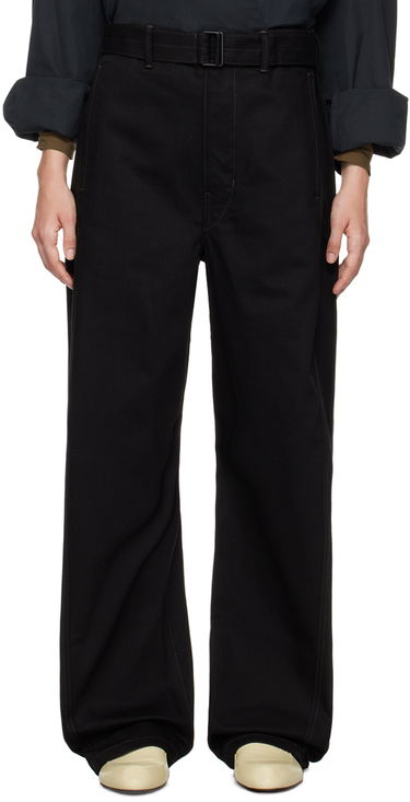 Cargo bukser LEMAIRE Lemaire Twisted Belt Trousers Sort | PA326 LD1000, 0