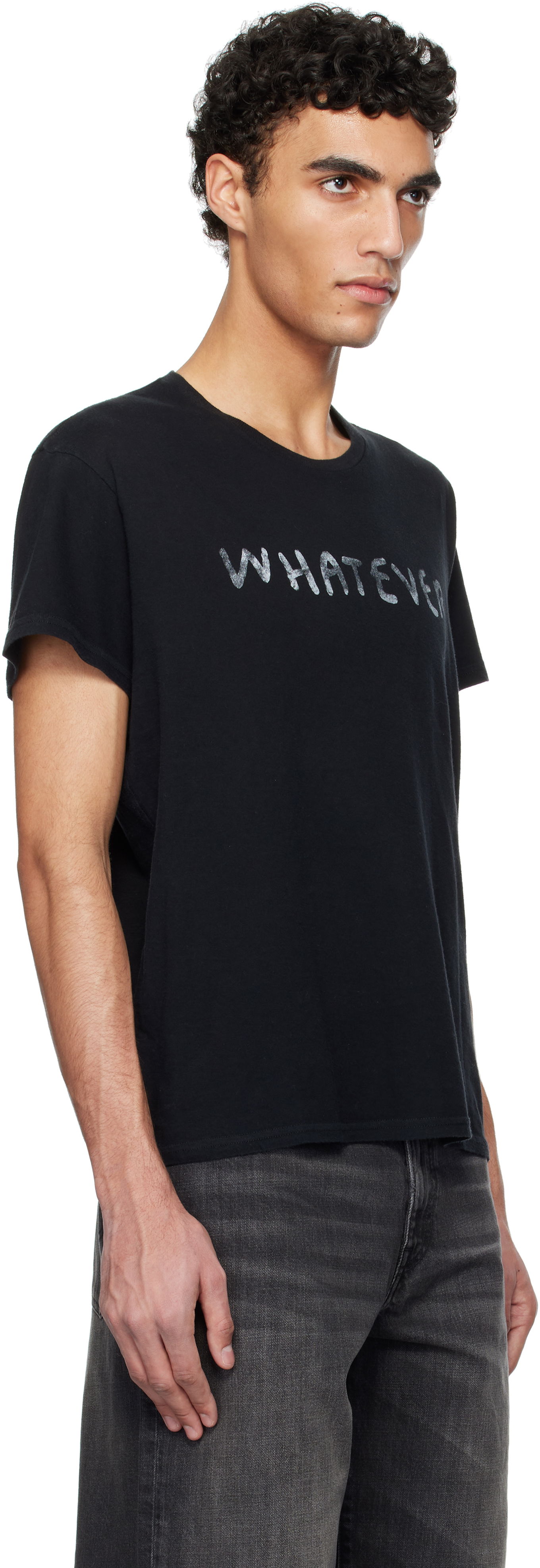 T-shirt R13 R13 'Whatever' Boy T-Shirt Sort | R13WK001-K116A, 1