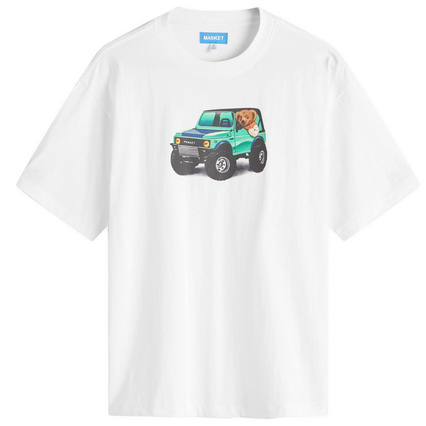 T-shirt MARKET 4X4 Bear Graphic Tee Hvid | 399002189-WHT