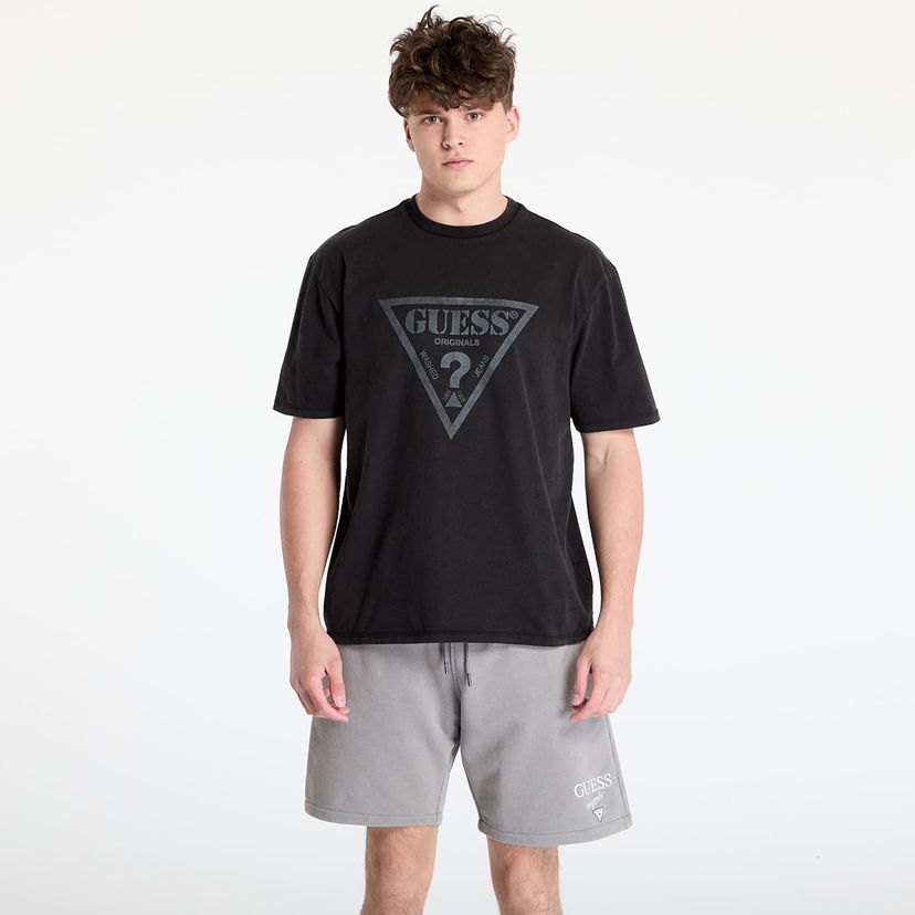 T-shirt GUESS GUESS Originals Front Logo T-Shirt Sort | M5GI10K8FQ4-JTMU