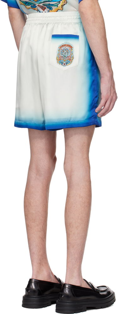 Shorts Casablanca Casablanca 'Casa Way' Skate Silk Shorts Blå | MS25-TR-012-03, 2