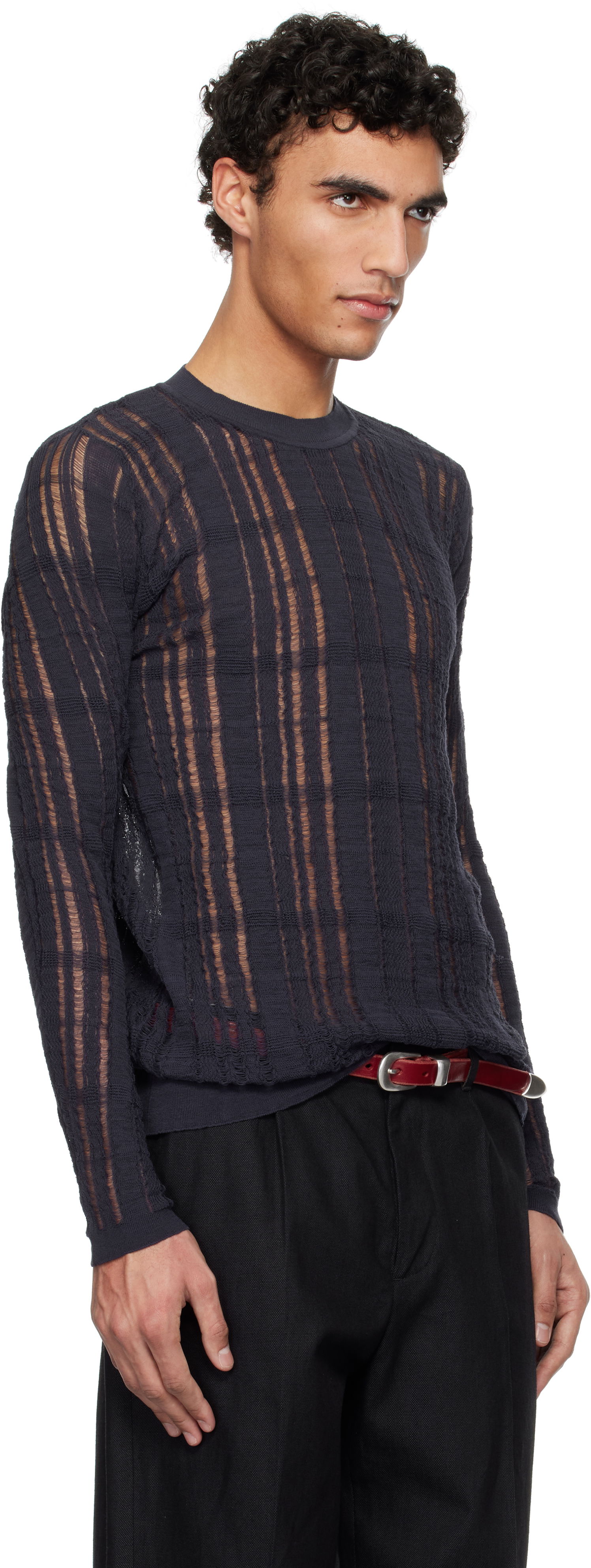 Sweater OUR LEGACY Our Legacy Formal Roundneck Sweater Mørkeblå | M2253FW, 1