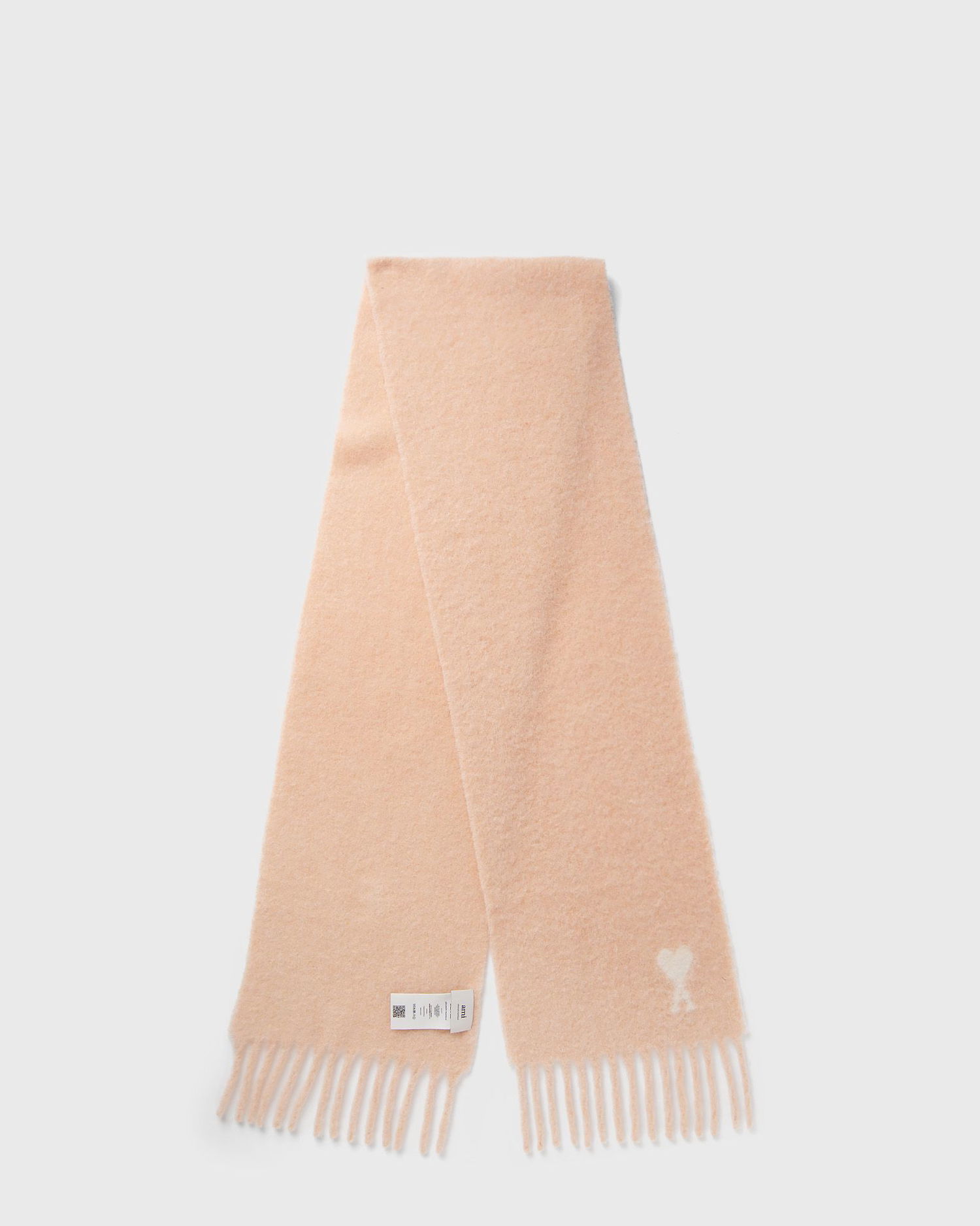 Tørklæde AMI DE COEUR Brushed Fringed Scarf Lyserød | USF673.AW0004-680, 0