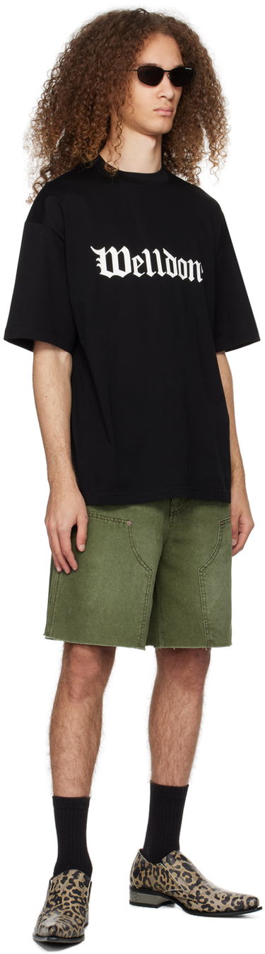 T-shirt We11done We11done Gothic Logo T-Shirt Sort | WD-TT0-24-899-U-BK, 3