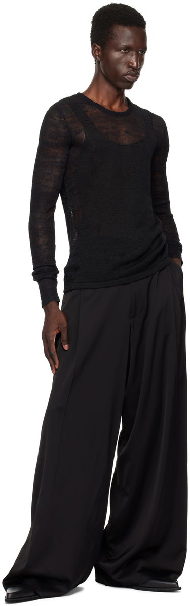 Sweater Ann Demeulemeester Ann Demeulemeester Marten Ghost Knit Sweater Sort | 2401-M-KN13-KN039-099, 3