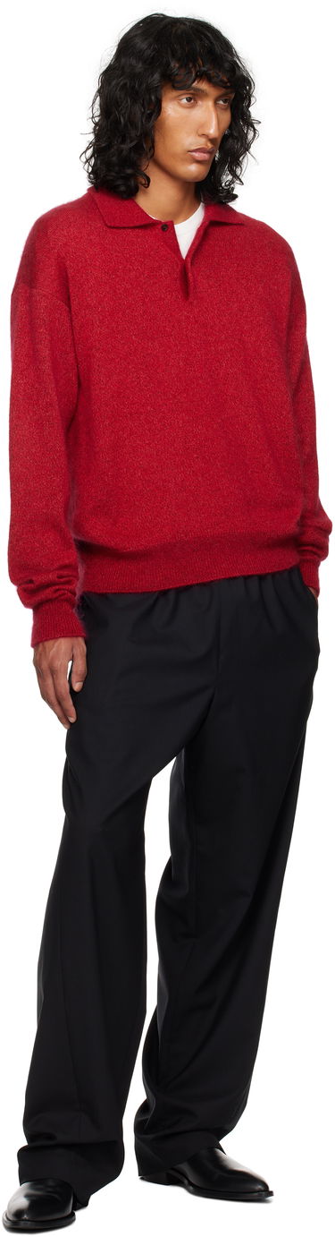 Sweater The Row Gere Knit Polo Sweater Rød | 625-Y872, 3
