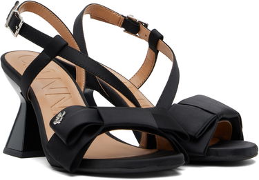 Sneakers og sko GANNI GANNI Big Bow High Heeled Sandals Sort | S2850, 3