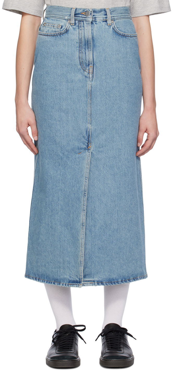 Nederdel Loulou de Saison Loulou de Saison Rona Denim Maxi Skirt Blå | RONA, 0