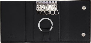 Tegnebog Marni Marni Leather Key Holder Wallet Sort | PCMI0017U2 P6533, 2