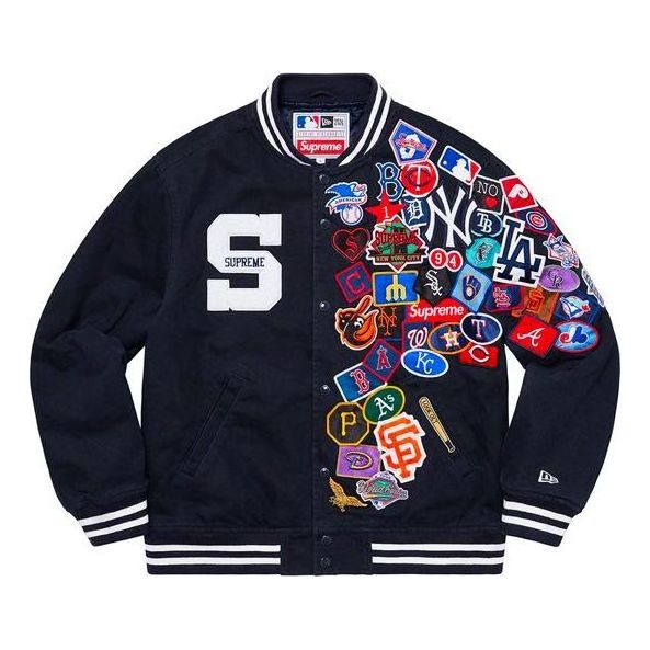 Bomberjakke Supreme New Era MLB Varsity Jacket Blå | SUP-SS20-573