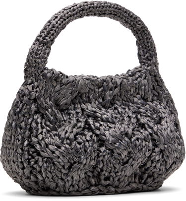 Håndtaske JW Anderson JW Anderson Small Cable Knit Bag Sort | HB0726-FA0445, 1