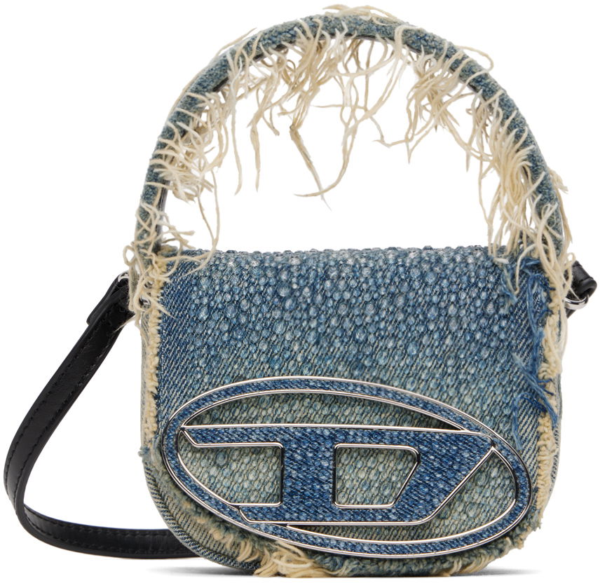 Håndtaske Diesel Diesel 1DR XS Denim Shoulder Bag Blå | X08709 P6803, 0