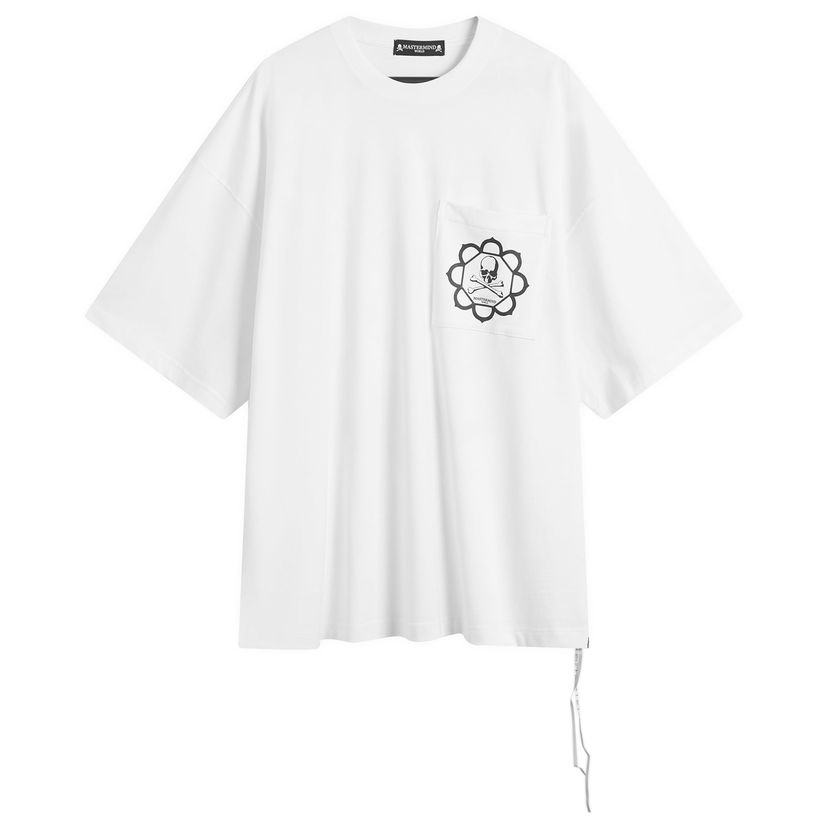 T-shirt Mastermind WORLD Skull Graphic Pocket Short Sleeve T-Shirt Hvid | MW25S15-TS067-012