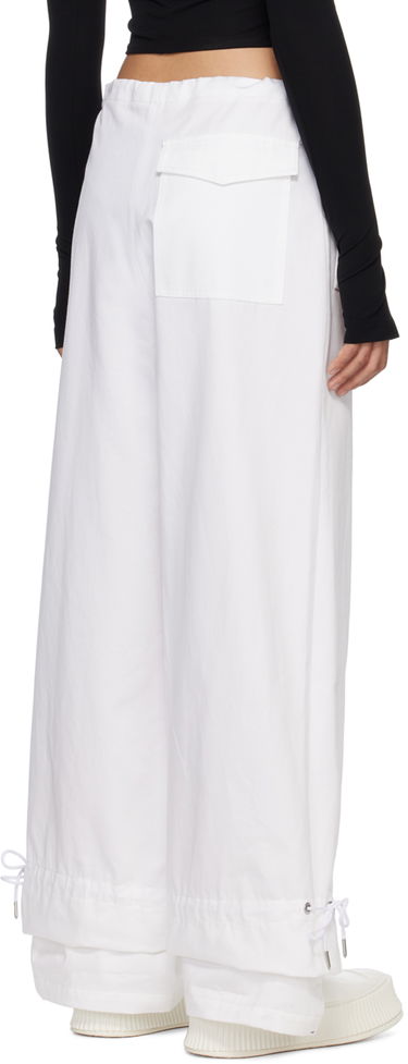 Cargo bukser Dion Lee Dion Lee Eyelet Tie Trousers Hvid | A2273R22, 2